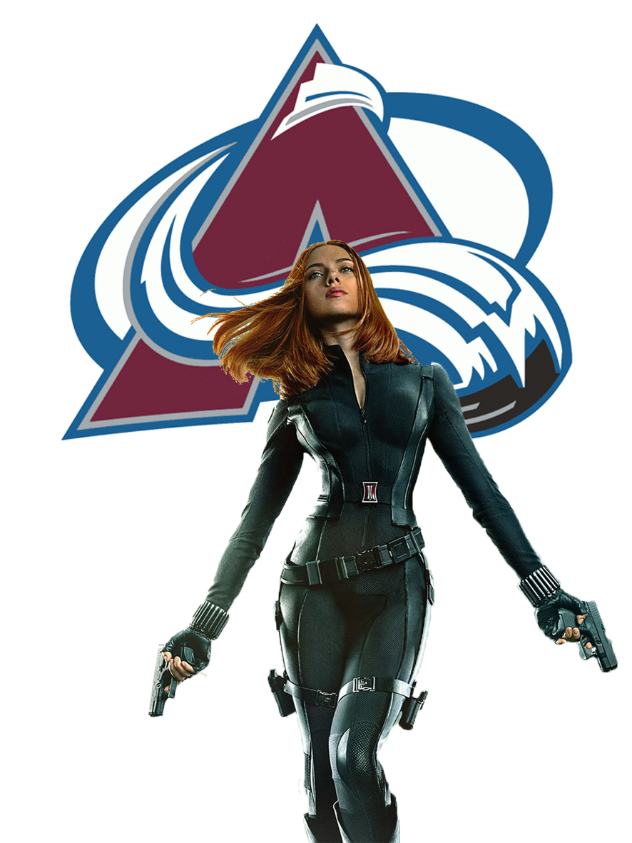 Colorado Avalanche Black Widow Logo iron on paper